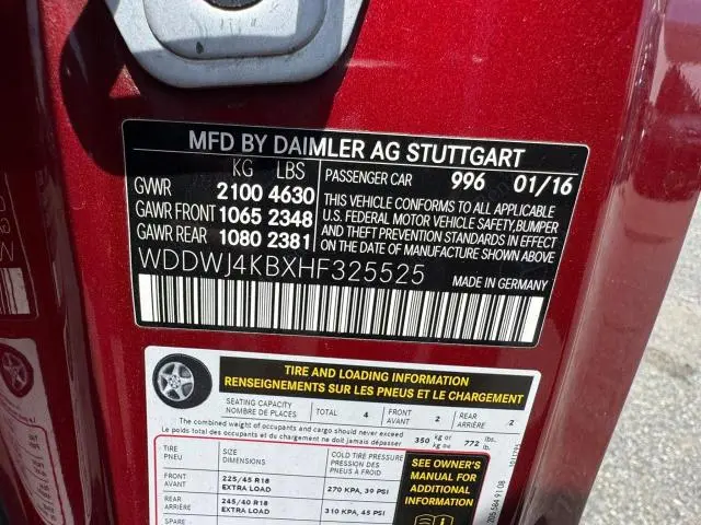 2017 MERCEDES-BENZ C 300 4MATIC  