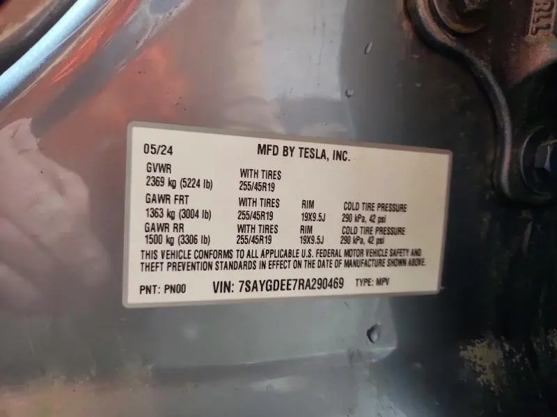 2024 TESLA MODEL Y   