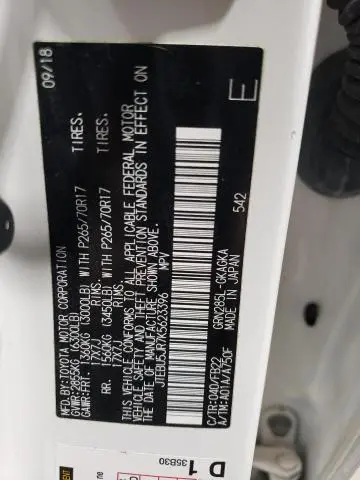 2019 TOYOTA 4RUNNER SR5/SR5 PREMIUM  