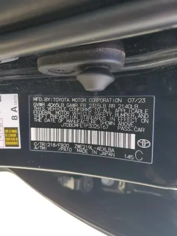 2023 TOYOTA COROLLA LE  