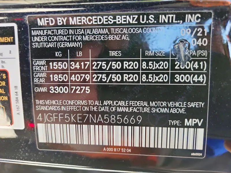 2022 MERCEDES-BENZ GLS 450 4MATIC  