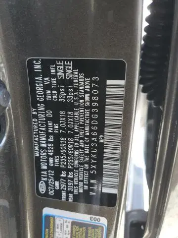 2013 KIA SORENTO EX  