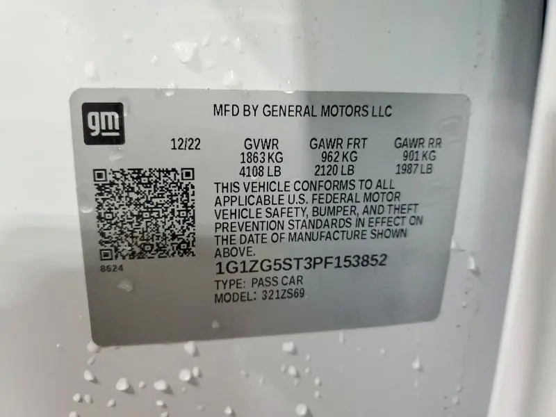 2023 CHEVROLET MALIBU RS  