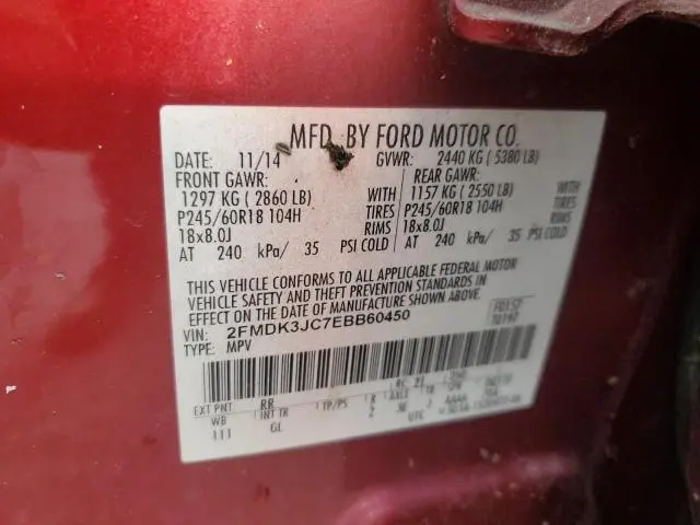2014 FORD EDGE SEL  