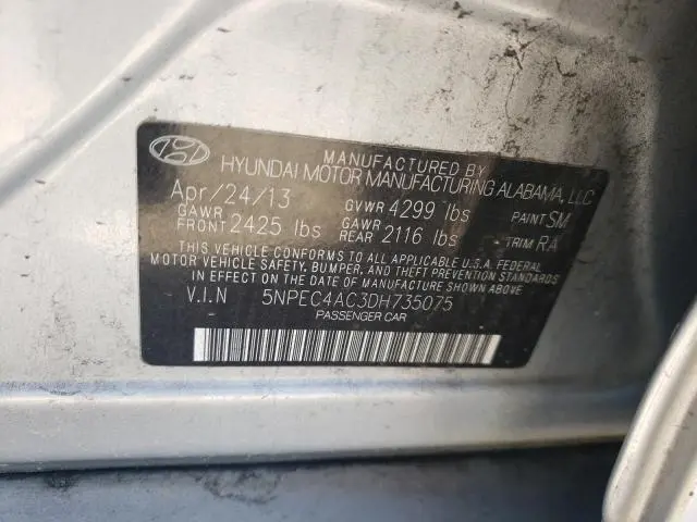 2013 HYUNDAI SONATA SE  