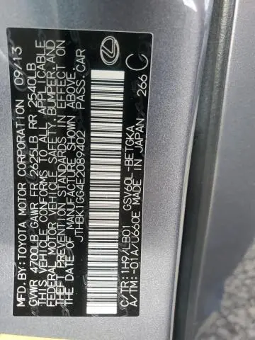 2014 LEXUS ES 350  