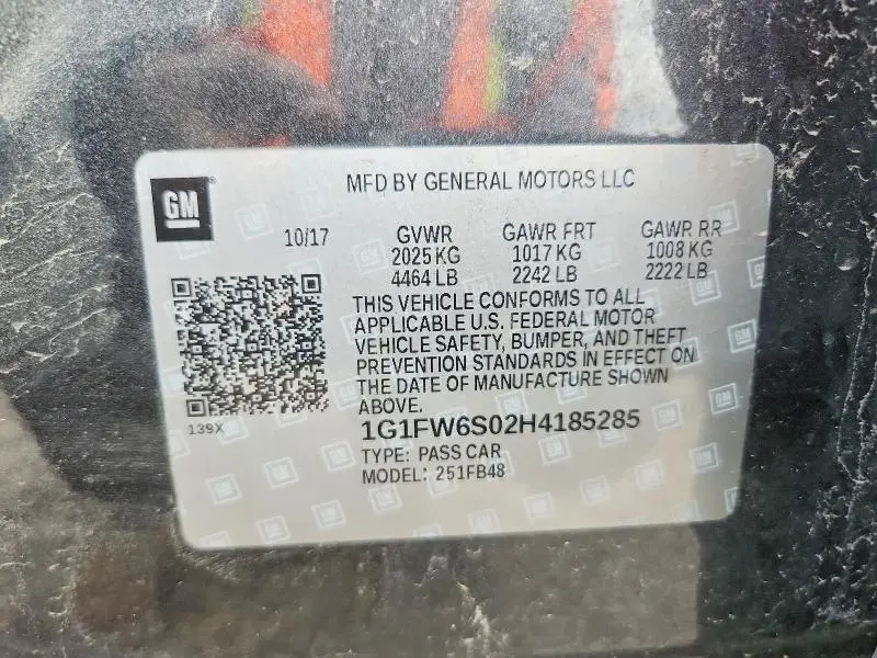 2017 CHEVROLET BOLT EV LT  