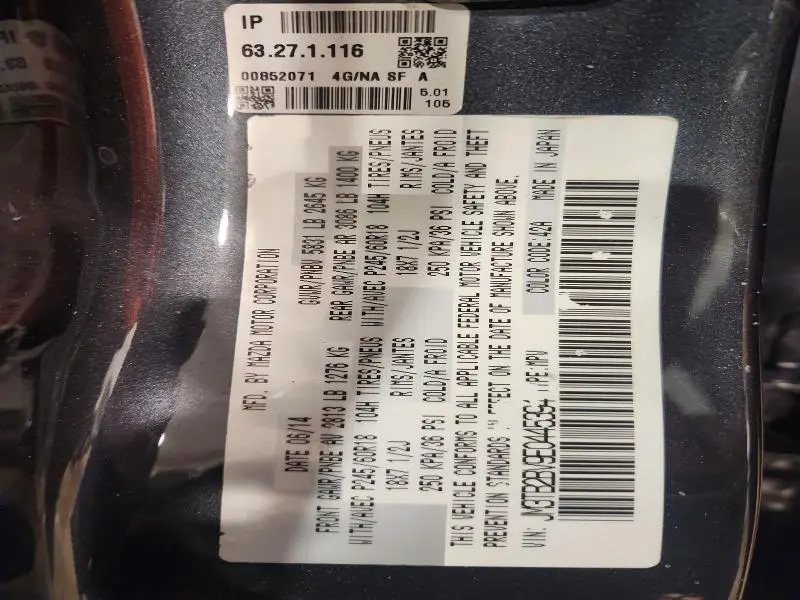 2014 MAZDA CX-9 SPORT  