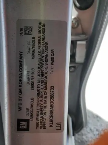 2016 CHEVROLET SPARK LS  