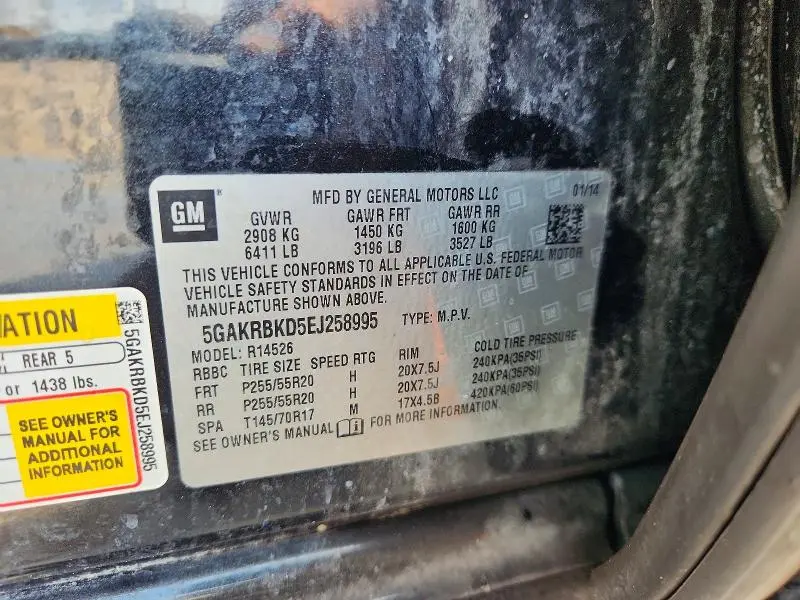 2014 BUICK ENCLAVE   