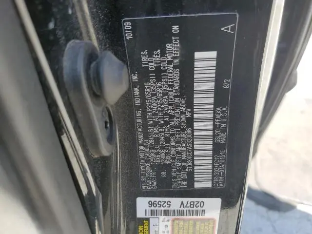 2010 TOYOTA SIENNA CE  