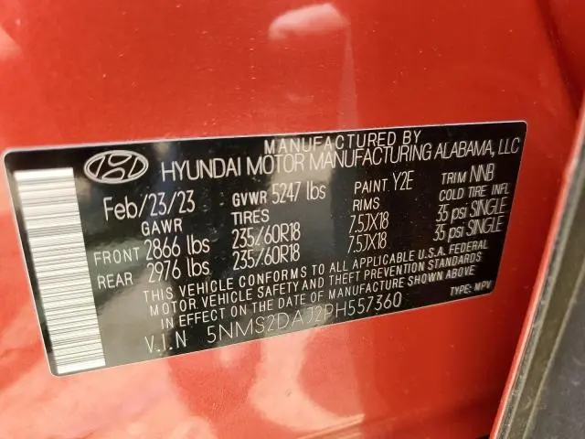 2023 HYUNDAI SANTA FE SEL  