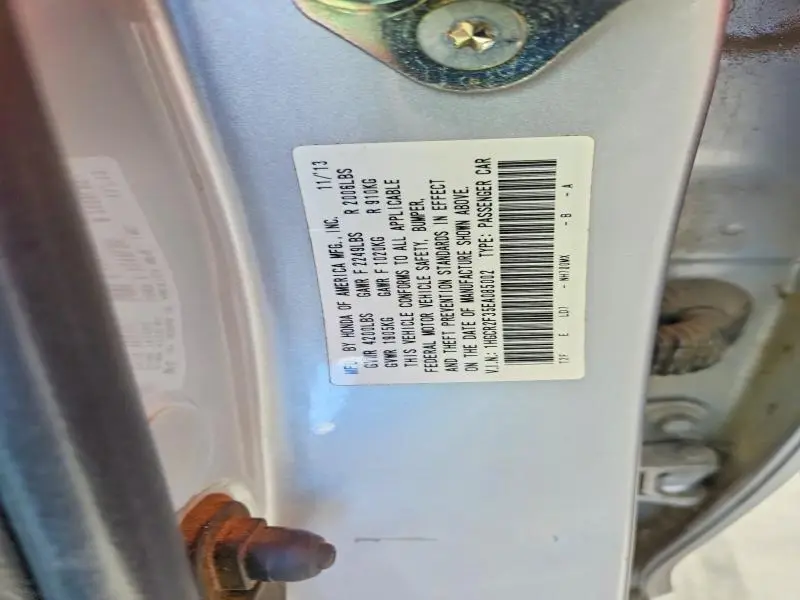 2014 HONDA ACCORD LX  