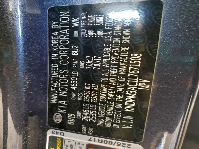 2020 KIA SPORTAGE LX  