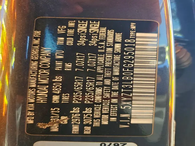 2015 HYUNDAI SANTA FE SPORT   