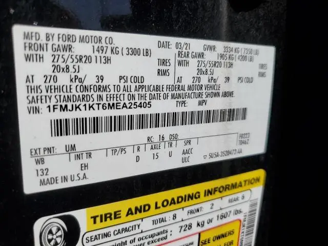 2021 FORD EXPEDITION MAX LIMITED  