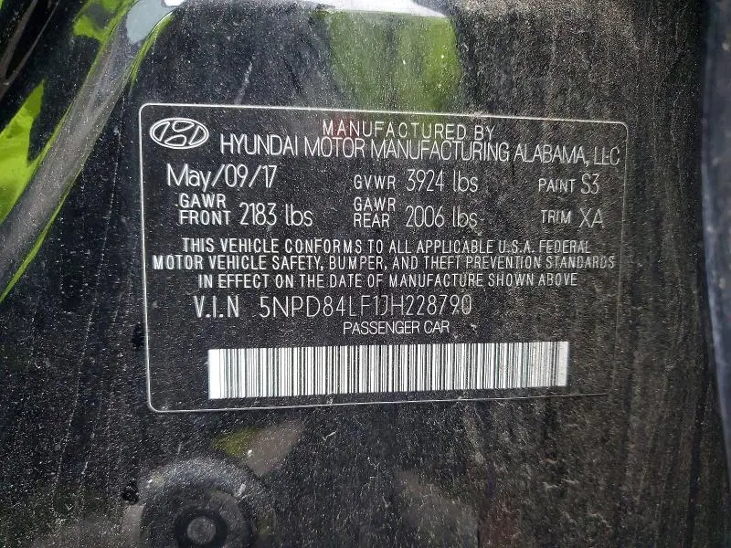 2018 HYUNDAI ELANTRA VALUE EDITION  