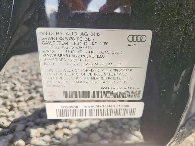 2013 AUDI Q5 PREMIUM PLUS  