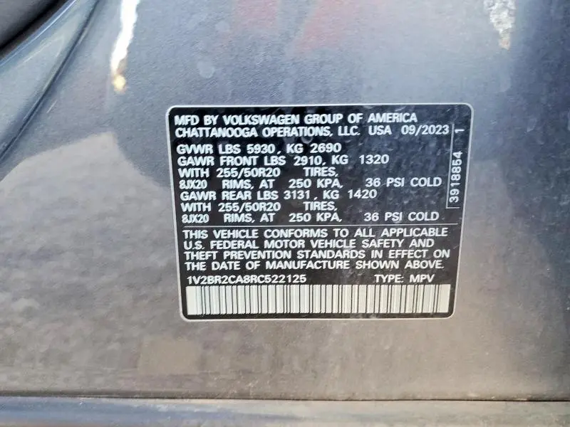 2024 VOLKSWAGEN ATLAS SEL  
