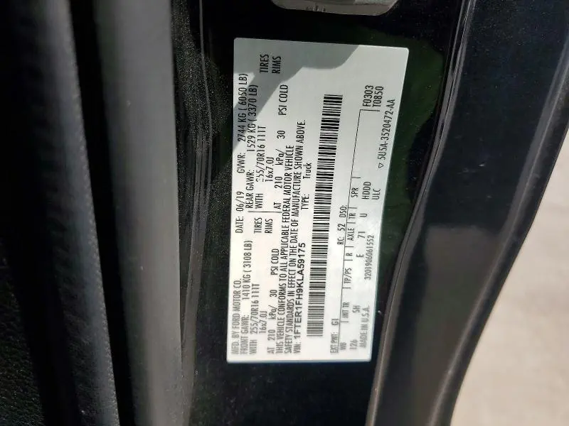 2019 FORD RANGER XL  