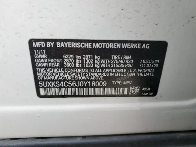 2018 BMW X5 XDRIVE35D  