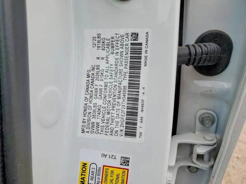 2026 HONDA CIVIC LX  