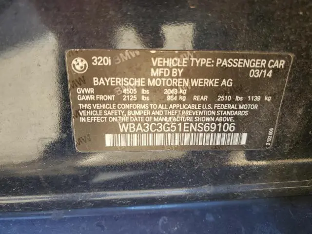 2014 BMW 320 I XDRIVE  