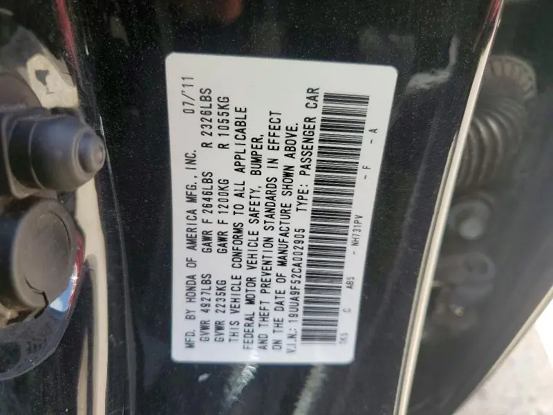 2012 ACURA TL   