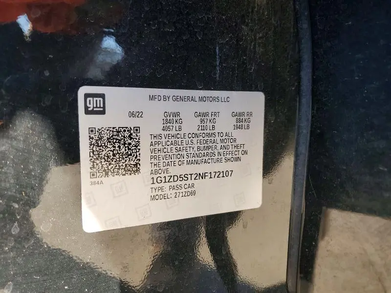 2022 CHEVROLET MALIBU LT  