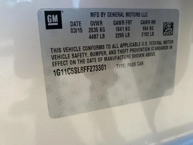 2015 CHEVROLET MALIBU 1LT  