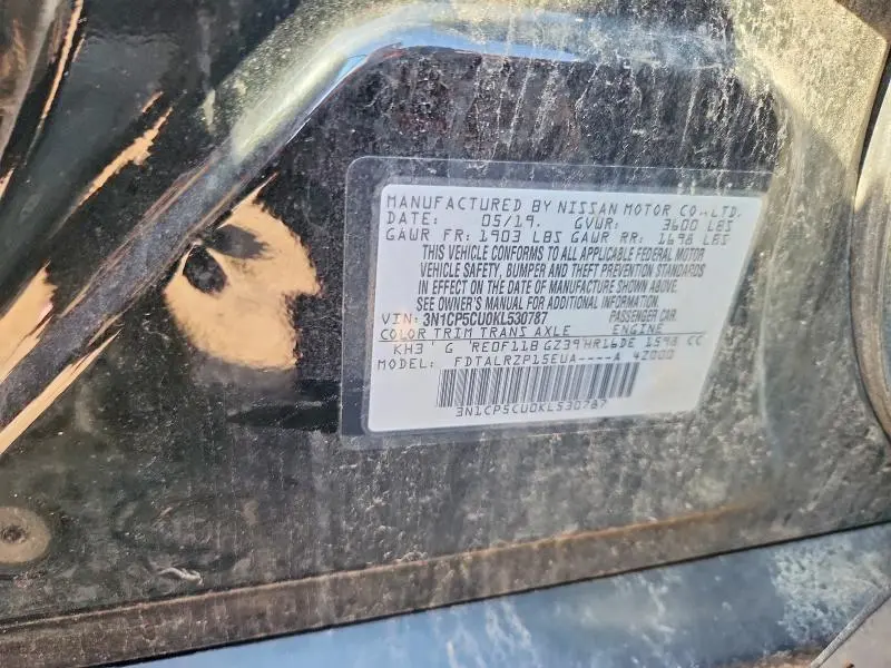 2019 NISSAN KICKS S  