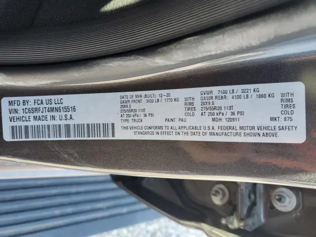 2021 RAM 1500 LARAMIE