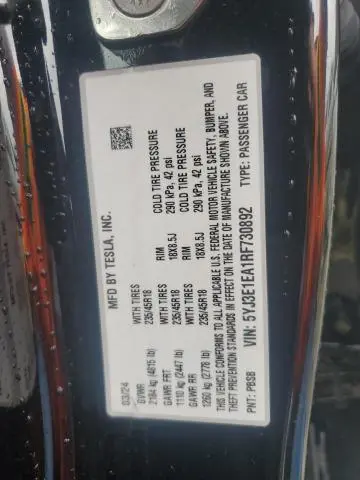 2024 TESLA MODEL 3 