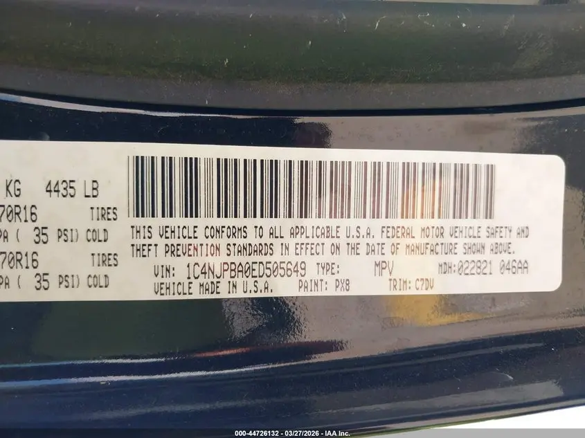 2014 JEEP PATRIOT SPORT