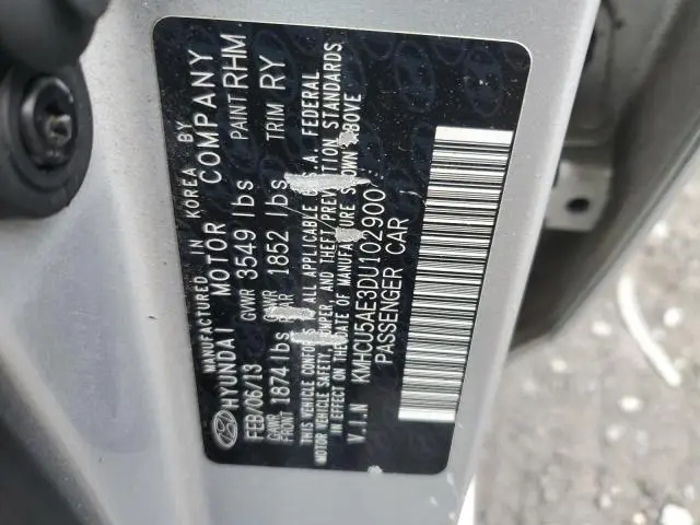 2013 HYUNDAI ACCENT GLS  