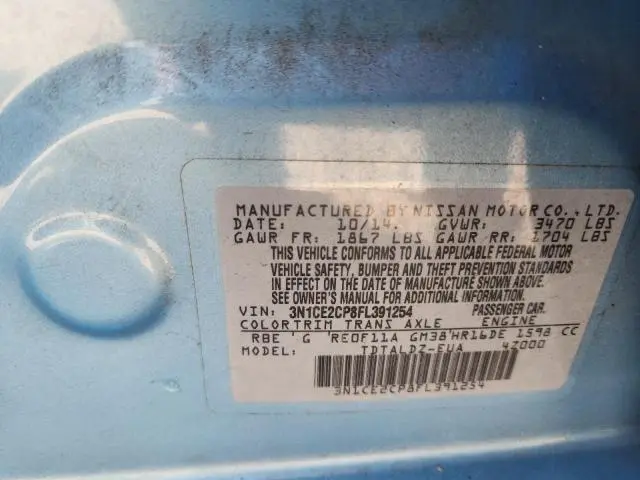 2015 NISSAN VERSA NOTE S  