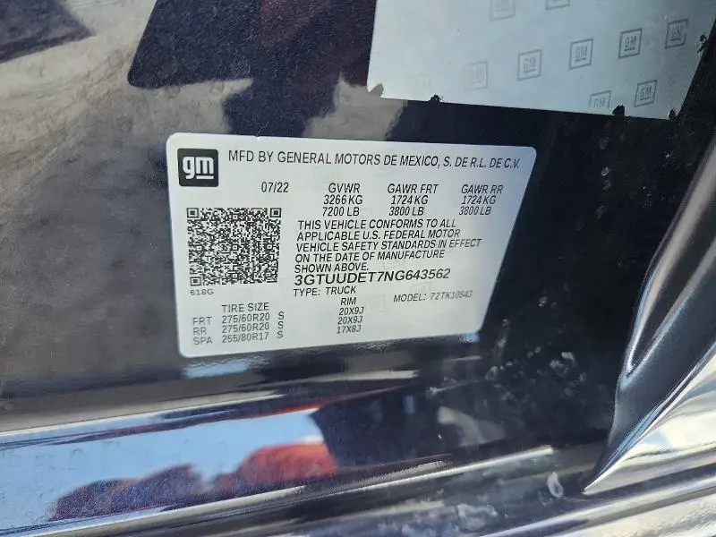 2022 GMC SIERRA K1500 SLT  