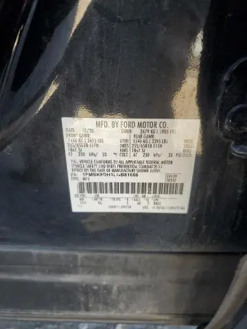 2020 FORD EXPLORER XLT  