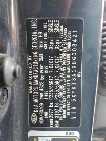 2011 KIA SORENTO BASE  