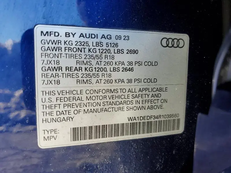 2024 AUDI Q3 PREMIUM S LINE 45  