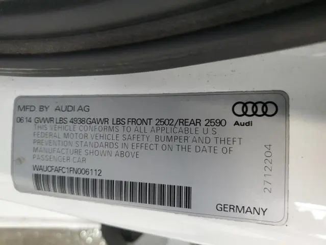 2015 AUDI A6 PREMIUM  