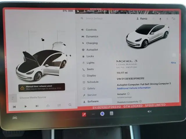 2018 TESLA MODEL 3   