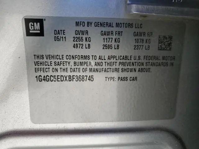 2011 BUICK LACROSSE CXL