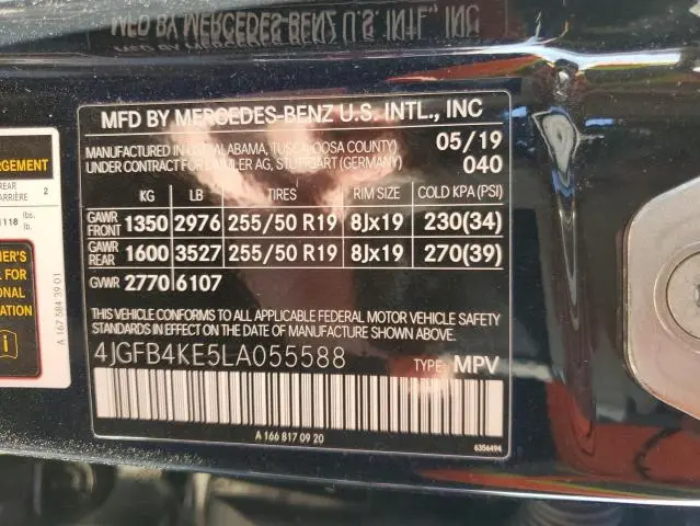 2020 MERCEDES-BENZ GLE 350 4MATIC  