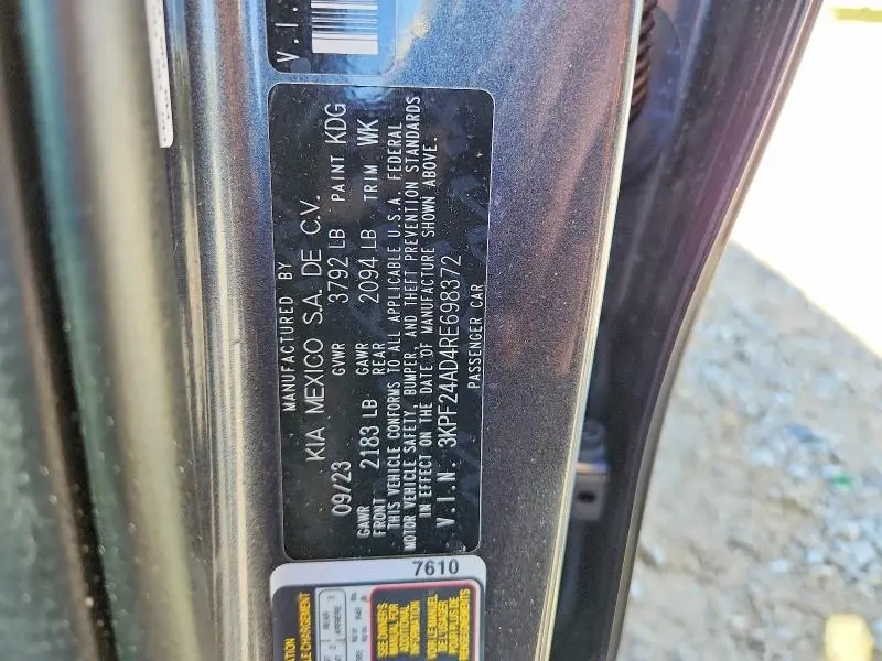 2024 KIA FORTE   