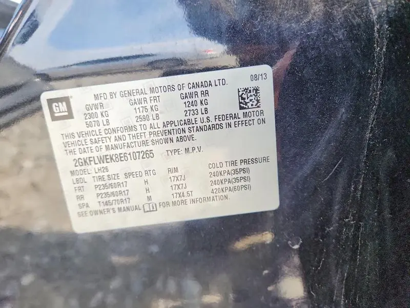 2014 GMC TERRAIN SLE  