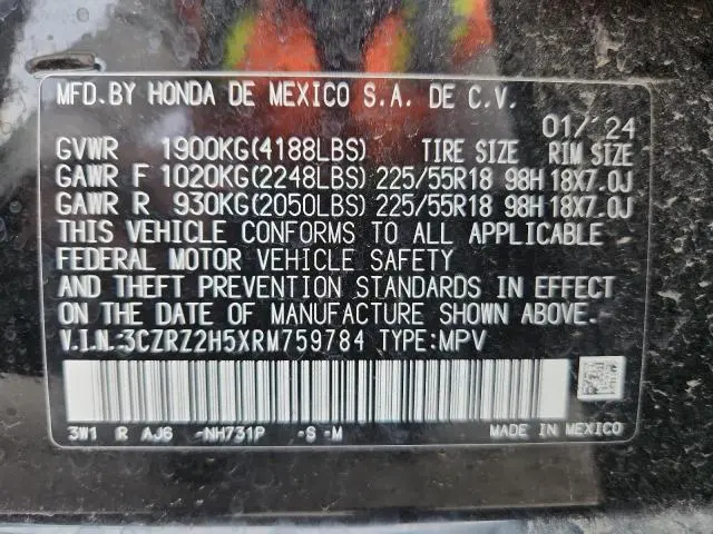 2024 HONDA HR-V SPORT  