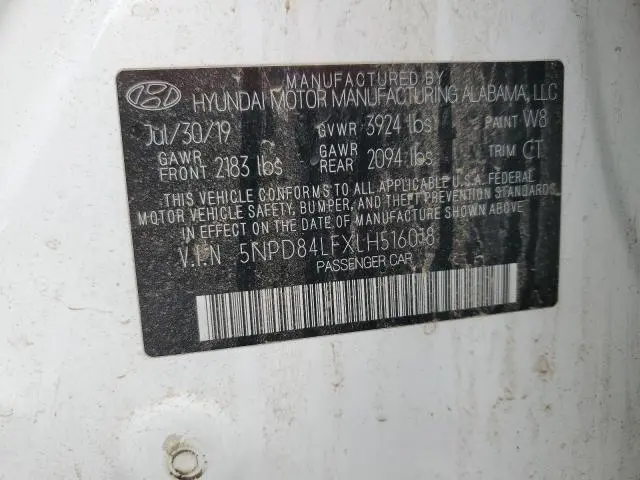 2020 HYUNDAI ELANTRA SEL  