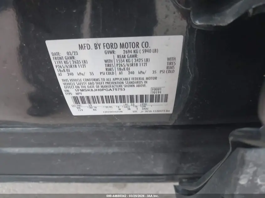 2023 FORD EXPLORER TIMBERLINE
