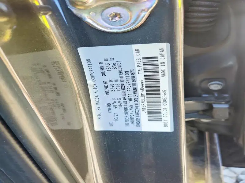 2021 MAZDA 3 SELECT  